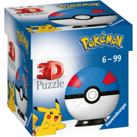 Ravensburger 11265 - Puzzle 3D - Pokemon Great Ball