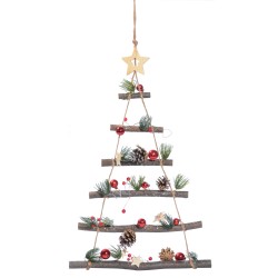 Ciao 91779 - Albero da Appendere Rametti e Corda con Pigne 75 x 40 cm