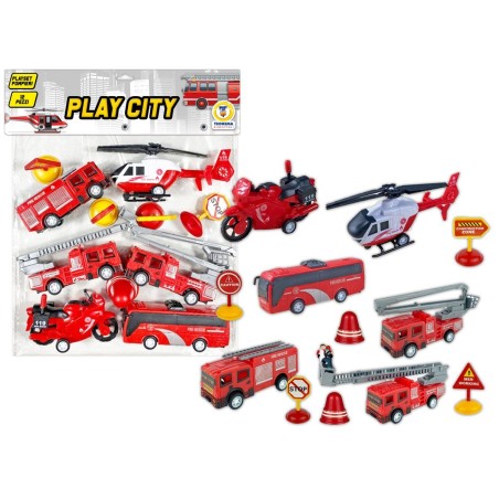 Teorema 68133 - Blister Playset Mezzi dei Pompieri