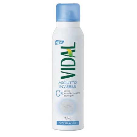 Vidal 2134 - Deodorante Asciutto Invisibile Talco 150 ml