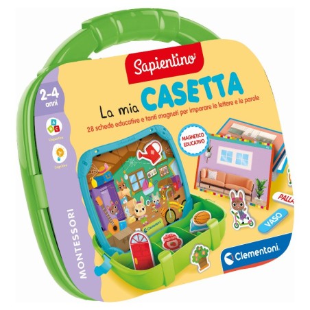 Clementoni 16461 - Sapientino - Montessori Valigetta Magnetica Casetta