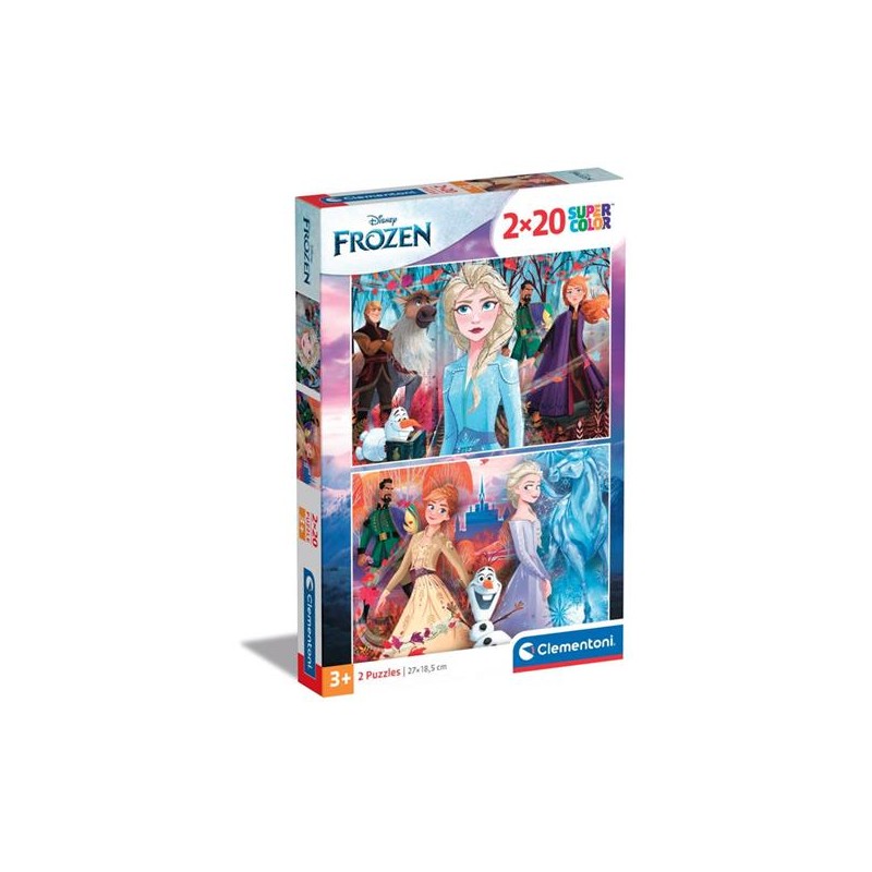 Clementoni 24759 - Puzzle 2 x 20 Pezzi - Frozen