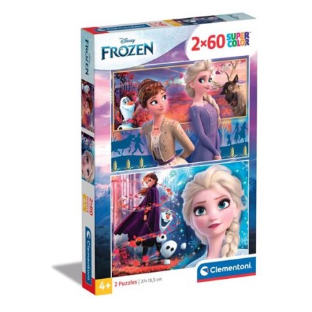 Clementoni 21609 - Puzzle 2 x 60 Pezzi - Frozen