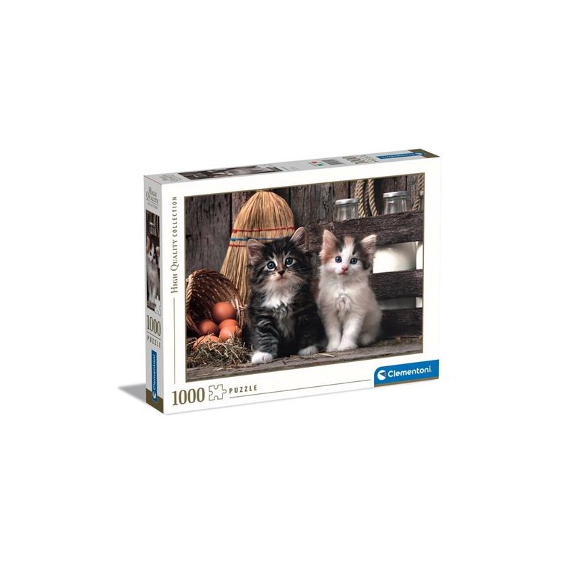 Clementoni 39340 - Puzzle 1000 Pezzi - Lovely Kittens