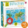 Educational 23423 - Detective Puzzle - La Mappa degli Animali dal Mondo