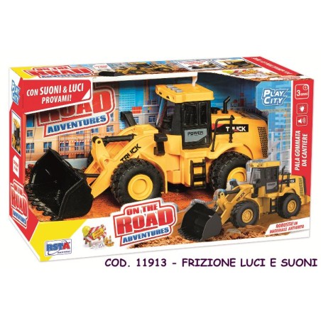 Rstoys 11913 - Ruspa Gommata a Frizione Luci e Suoni