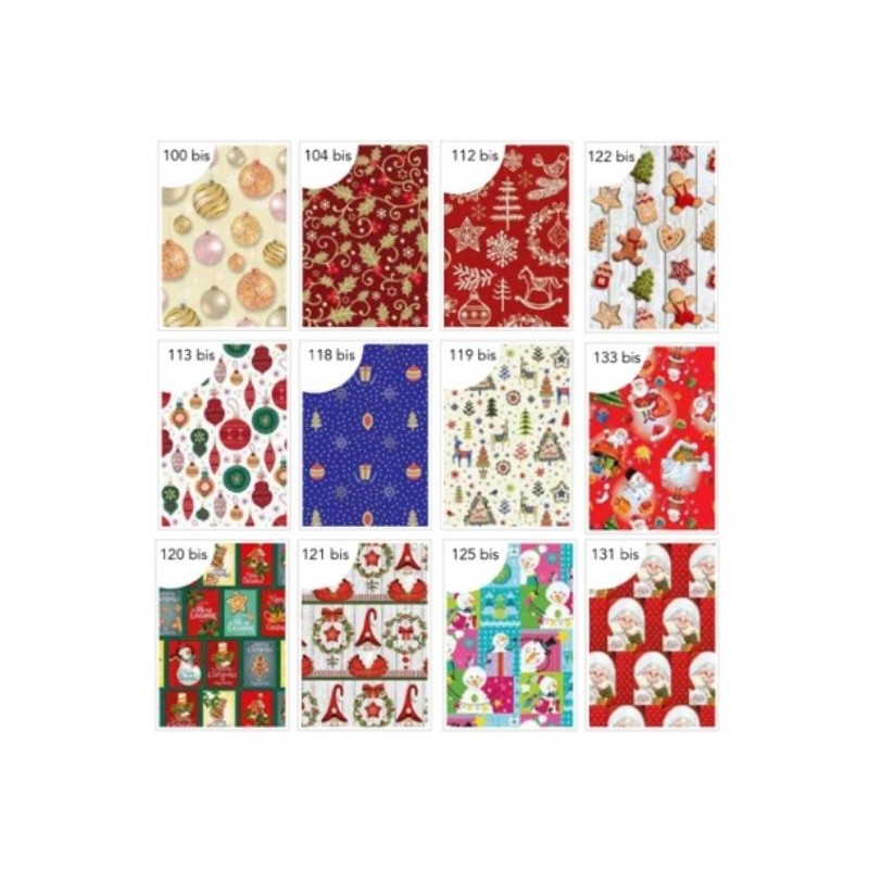 Florio 3181 - Carta Regalo Natalizia 100 x 140 cm Conf. 25 Fogli