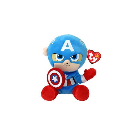 Ty 44002 - Marvel Floppy - Capitan America 20 cm