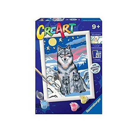 Ravensburger 20044 - Creart - Lupi al Chiaro di Luna