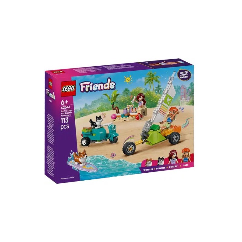 Lego 42641 - Friends - Avventure Canine su Windskate e Sidecar