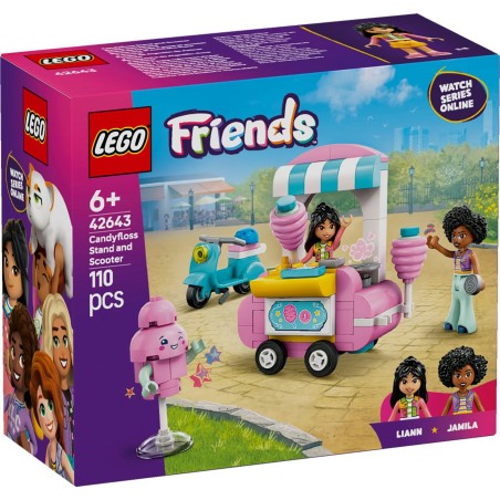 Lego 42643 - Friends - Bancarella di Zucchero Filato e Scooter