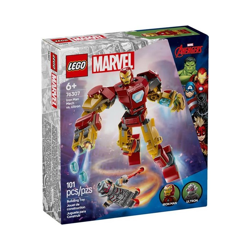 Lego 76307 - Marvel Super Heroes - Mech di Iron Man Contro Ultron