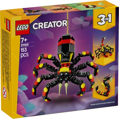 Lego 31159 - Creator - Animali Selvatici: Ragno Trasformista