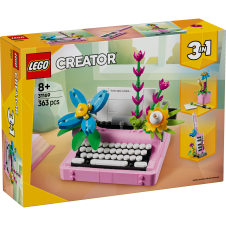 Lego 31169 - Creator - Macchina da Scrivere con Fiori