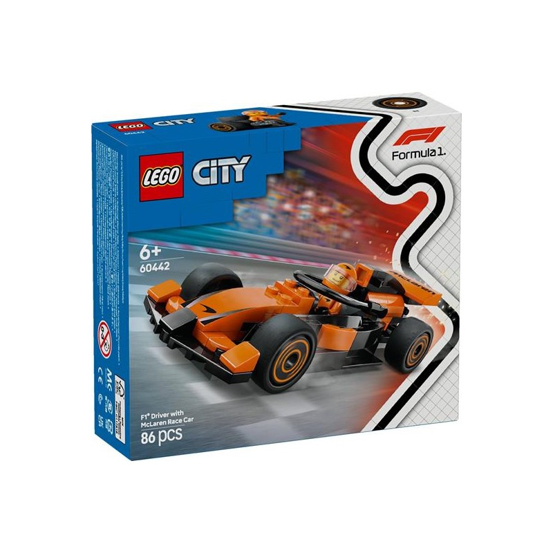 Lego 60442 - City - Pilota e Monoposto McLaren F1