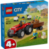 Lego 60461 - City - Trattore Agricolo Rosso con Rimorchio e Pecore