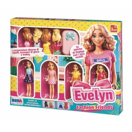 Rstoys 12067 - Playset Evelyn 4 Minibambole con Accessori