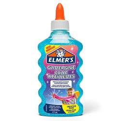 Elmers 7252 - Colla Glitter Per Slime Azzurro