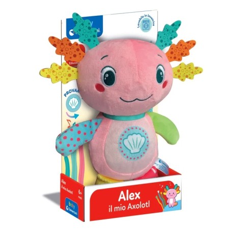 Clementoni 17558 - Baby Clementoni - Peluche Alex il Mio Axolotl