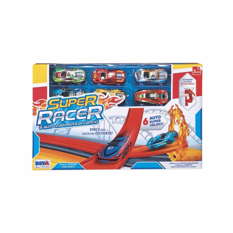 Rstoys 12071 - Pista Super Racer con 6 Auto