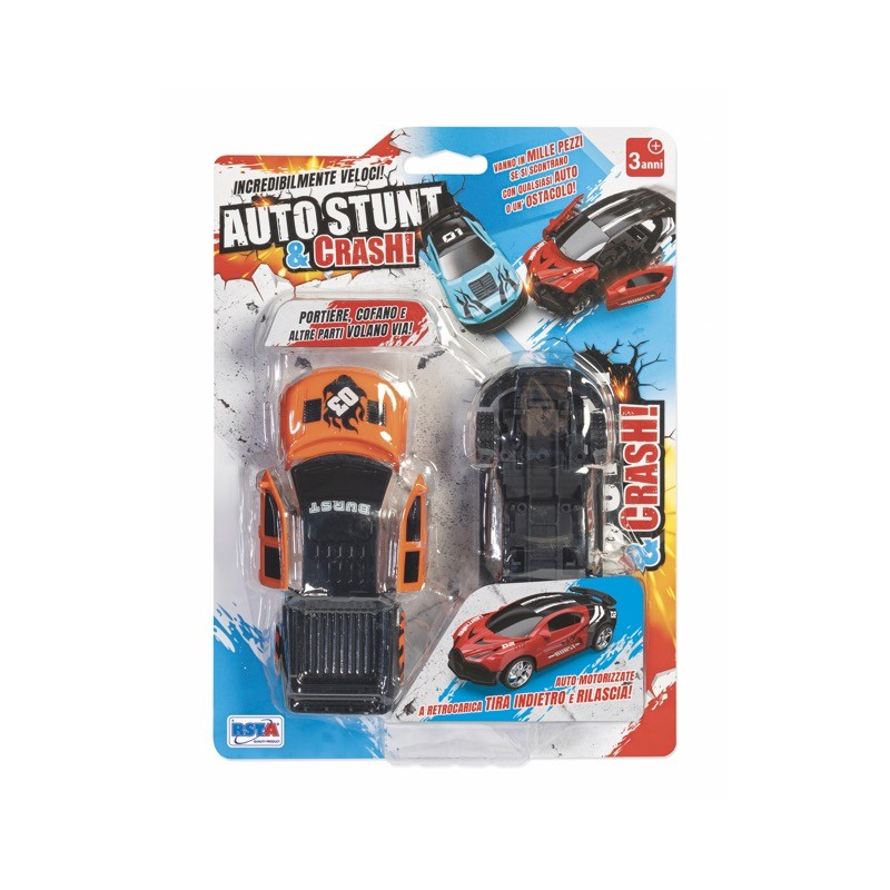 Rstoys 12121 - Blister Auto Stunt and Crash Tira e Rilascia