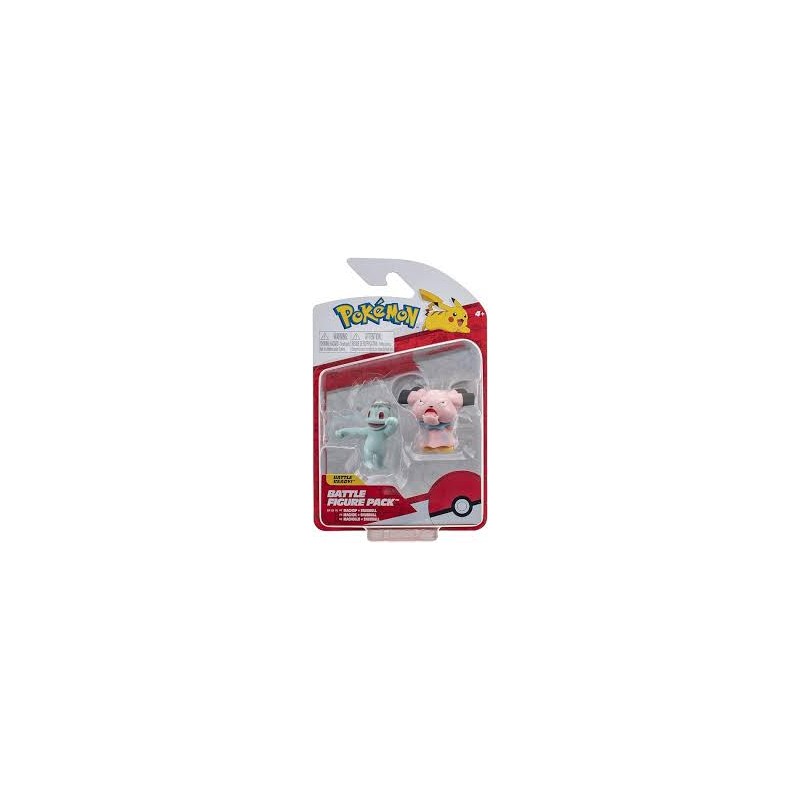 Rei Toys 10304 - Pokemon - Battle Figure Machop + Snubbull