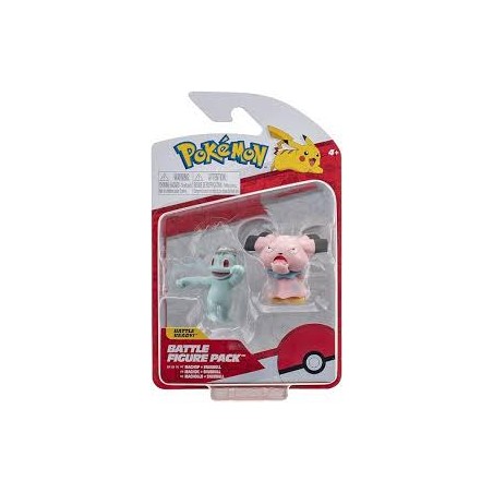 Rei Toys 10304 - Pokemon - Battle Figure Machop + Snubbull