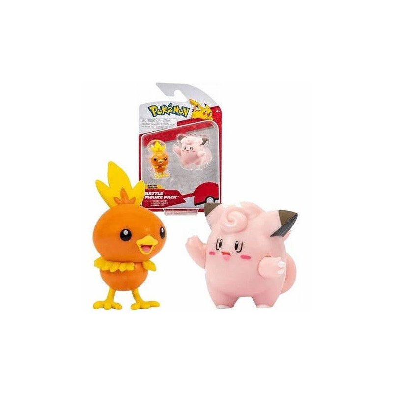 Rei Toys 10203 - Pokemon - Battle Figure Torchic + Clefairy