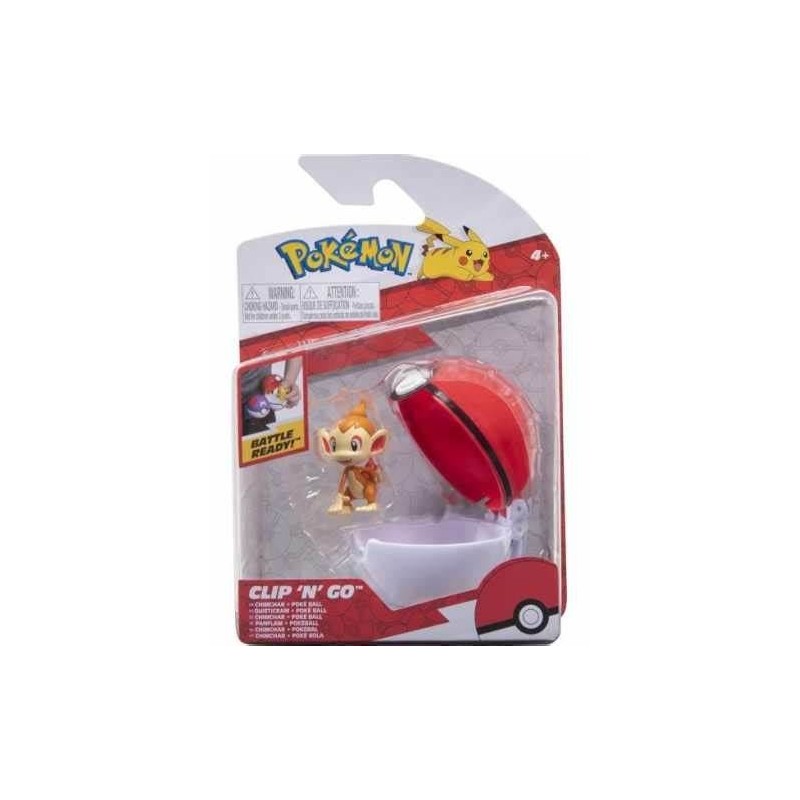 Rei Toys 160201 - Pokemon - Clip n' Go Chimchar + Poke Ball