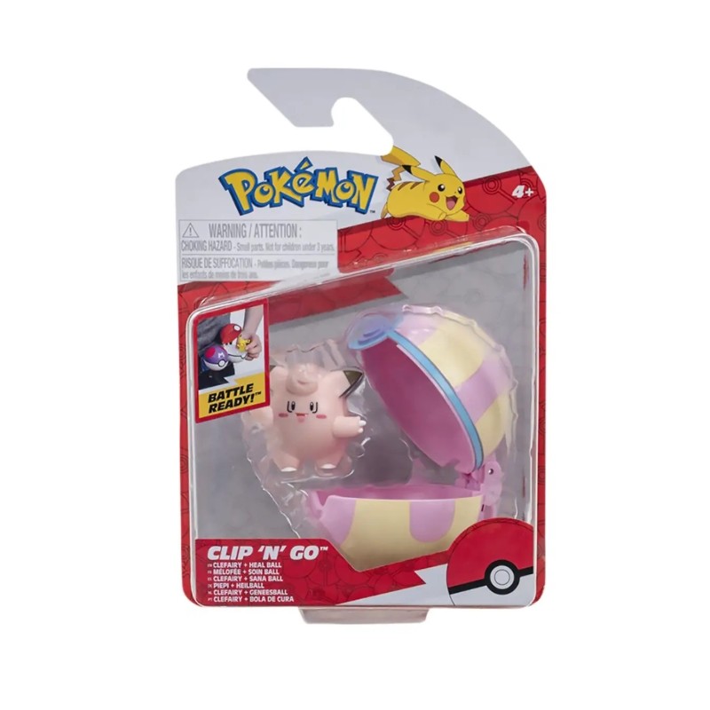 Rei Toys 160304 - Pokemon - Clip n' Go Clefairy + Cura Ball