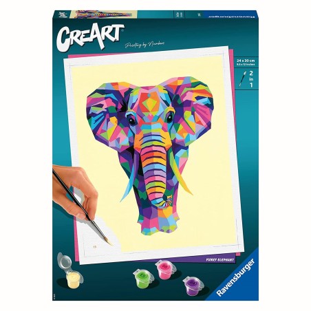 Ravensburger 289950 - Creart - Funky Elephant 24 x 30 cm