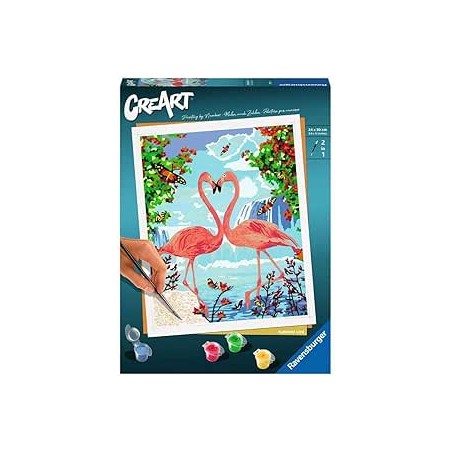 Ravensburger 28991 - Creart - Flamingo Love 24 x 30 cm