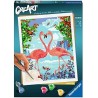 Ravensburger 28991 - Creart - Flamingo Love 24 x 30 cm