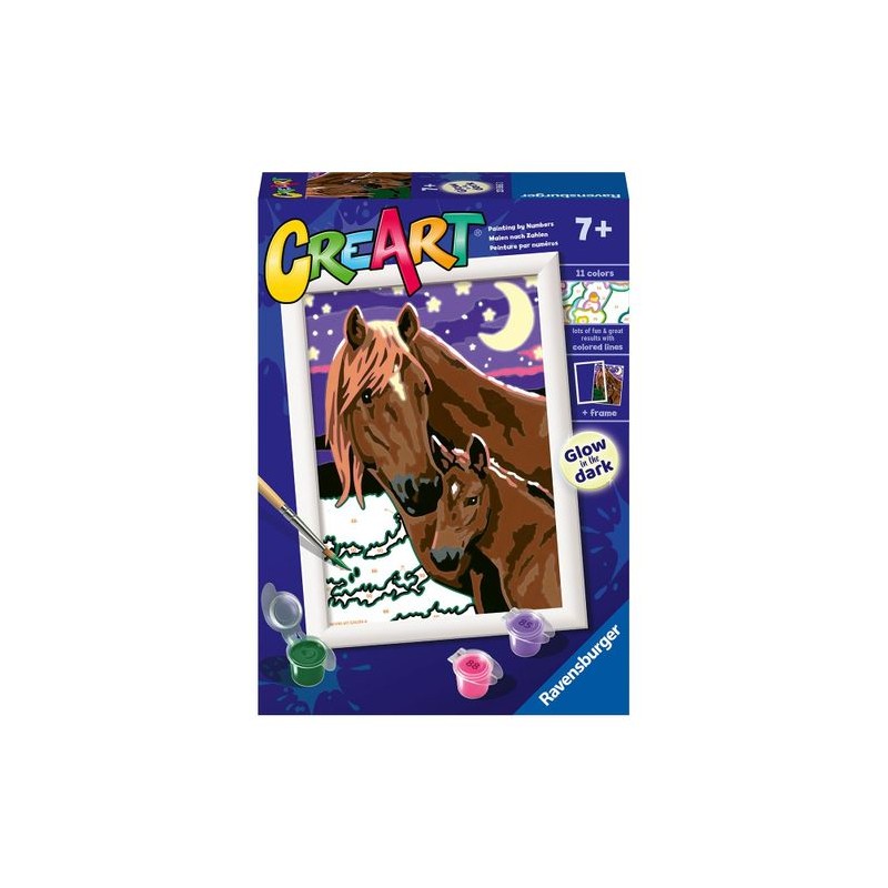 Ravensburger 23565 - Creart Cavalli a Mezzanotte 13 x 18 cm