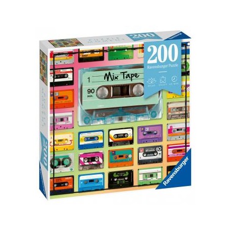 Ravensburger 12962 - Puzzle 200 Pezzi Mix Tape