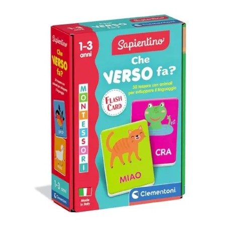 Clementoni 16831 - Sapientino - Montessori - Che Verso Fa ?