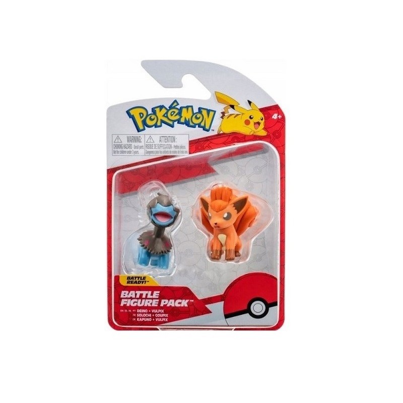 Rei Toys 10306 - Pokemon - Battle Figure Deino + Vulpix