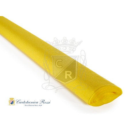 Cartotecnica Rossi 292 - Carta Crespa 60gr 50 x 250 Giallo Pulcino