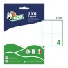 Tico 7556 - Etichette Bianche 75 x 56 mm Busta 40 Etichette