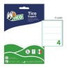 Tico 11035 - Etichette Bianche 110 x 35 mm Busta 40 Etichette