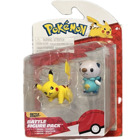 Pokemon 10803 - Battle Figure - Pikachu + Oshawott