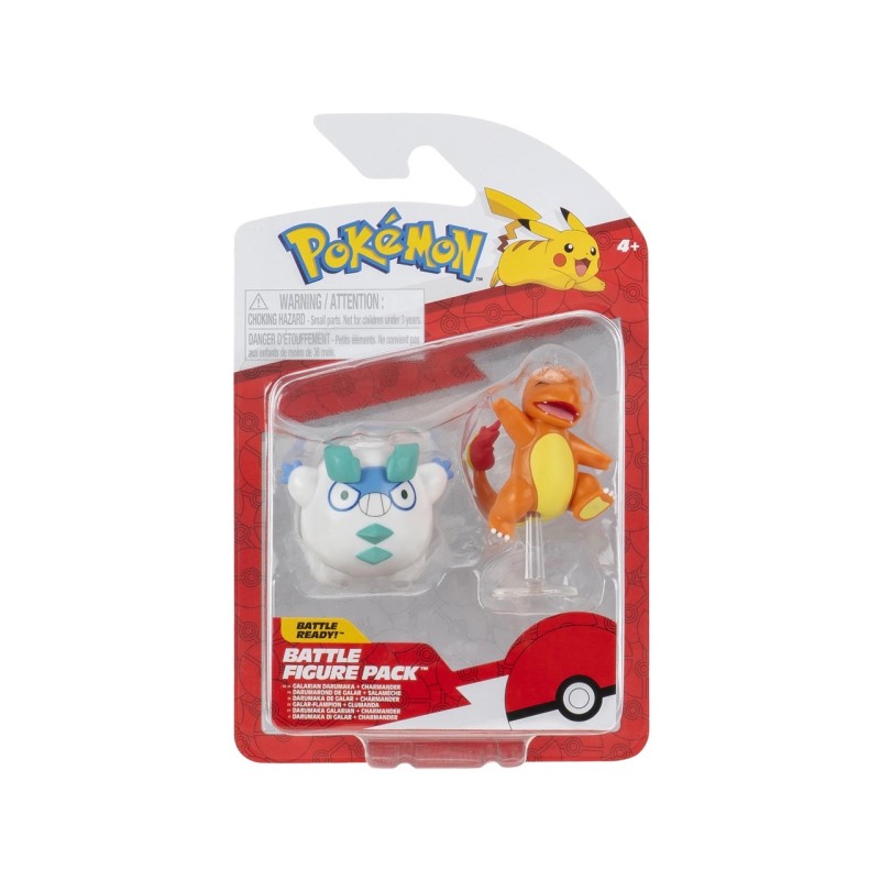 Pokemon 10904 - Battle Figures Pack - Galarian Darumaka & Charmender