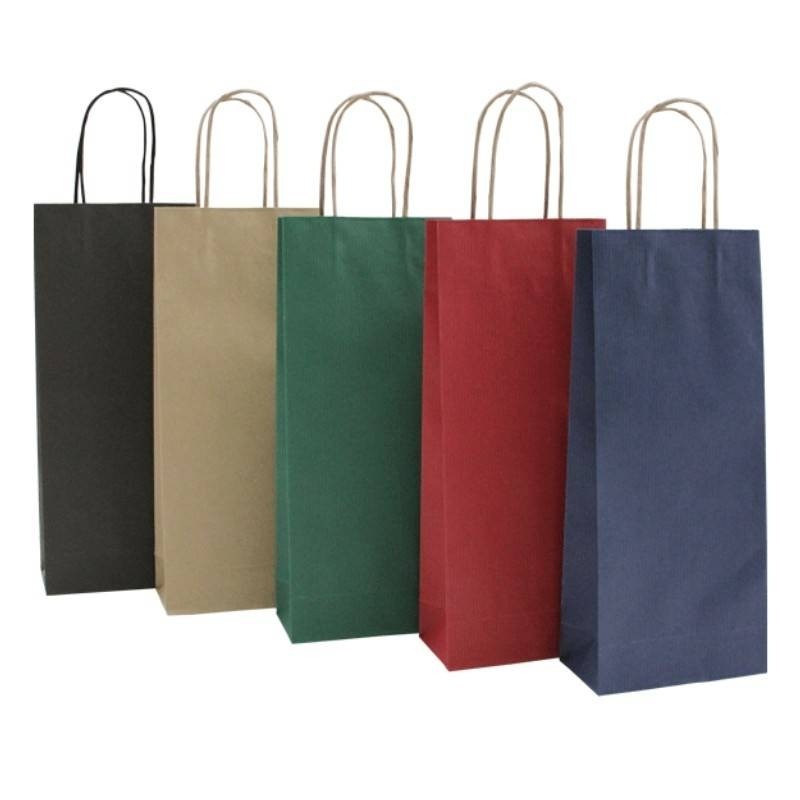 Florio 73754 - Shopper Carta Tinta Unita per Bottiglie 14x9x40 cm. Conf.25 pz.