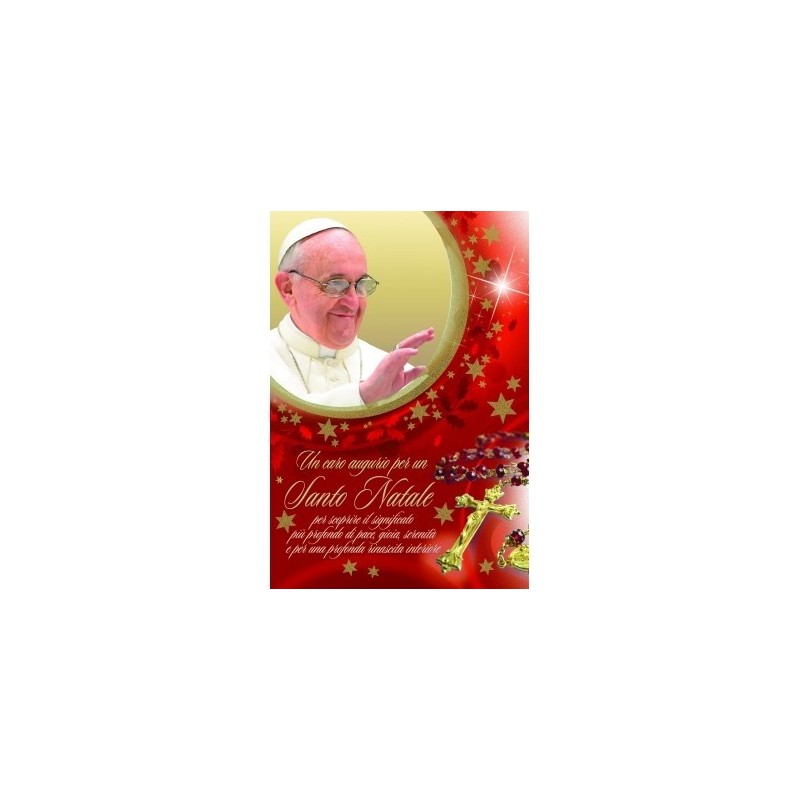 Micart 1195 - Confezione 24 Biglietti Natale Papa Francesco 2 Soggetti