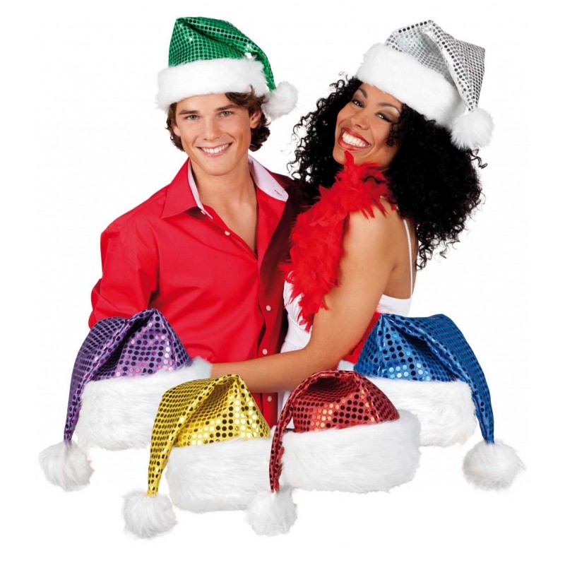 Ciao 25066 - Cappello Babbo Natale Glitter Ass.