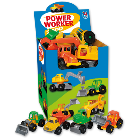 Androni 6233 - Mezzi Power Worker Piccoli Display 12 pz.